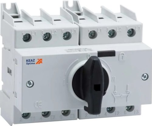 Рубильник реверсивный КЭАЗ OptiSwitch 3п 63А с ручкой фото Рубильник реверсивный КЭАЗ OptiSwitch 3п 63А с ручкой картинка